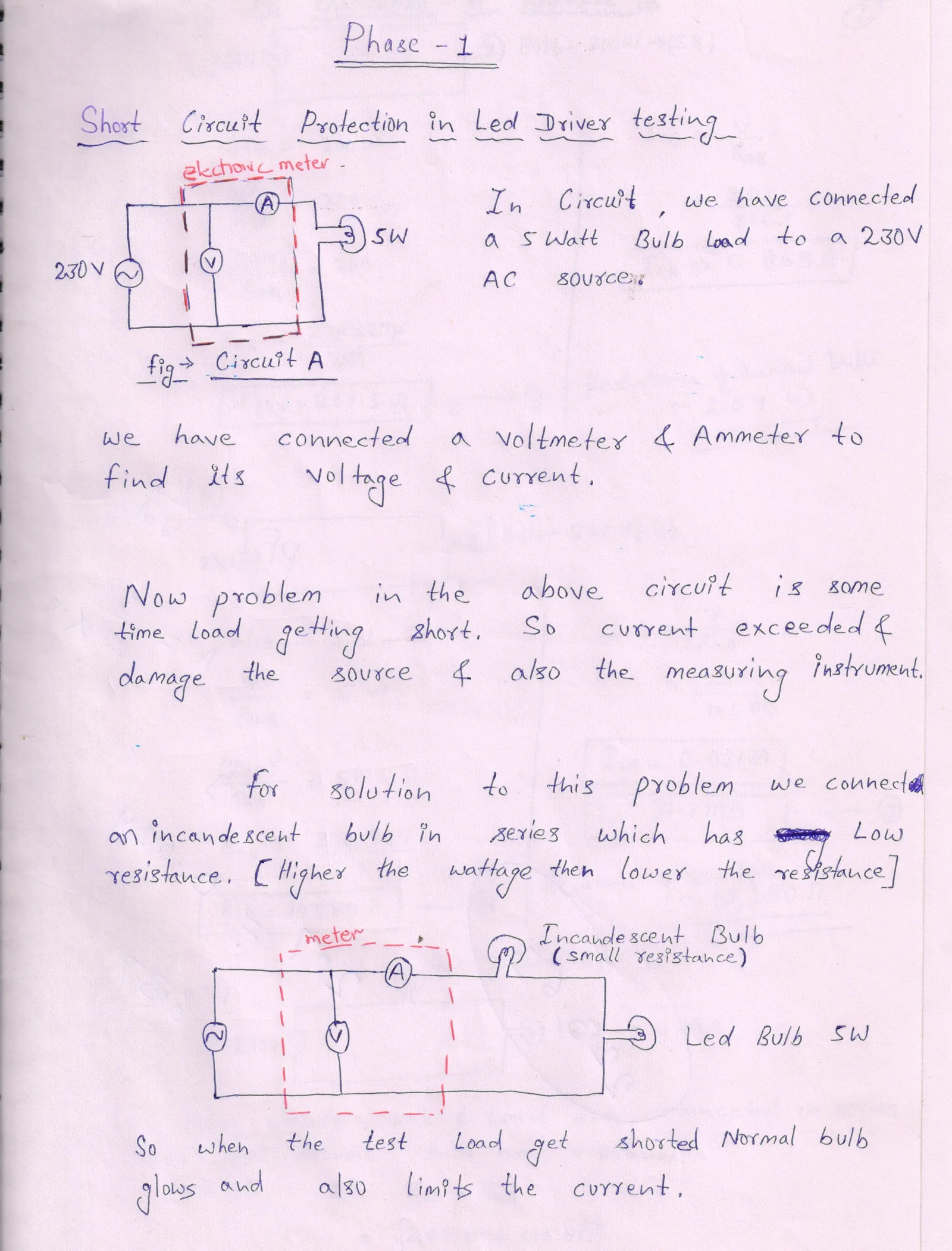 High voltage short circuit protection circuit diagram