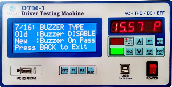 DTM Buzzer Mode Selection